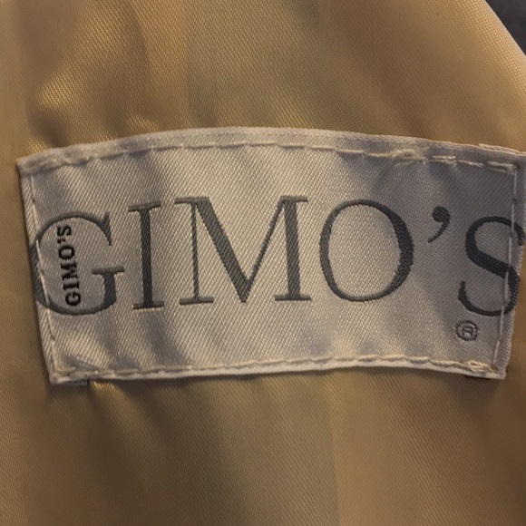 Dark gray faded Leather jacket with tan lining - Picture 4 of 4